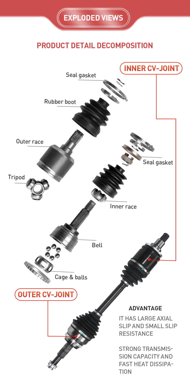 Spare Parts Left Drive Shaft For Toyota RAV4 ACA37 43420-0R060