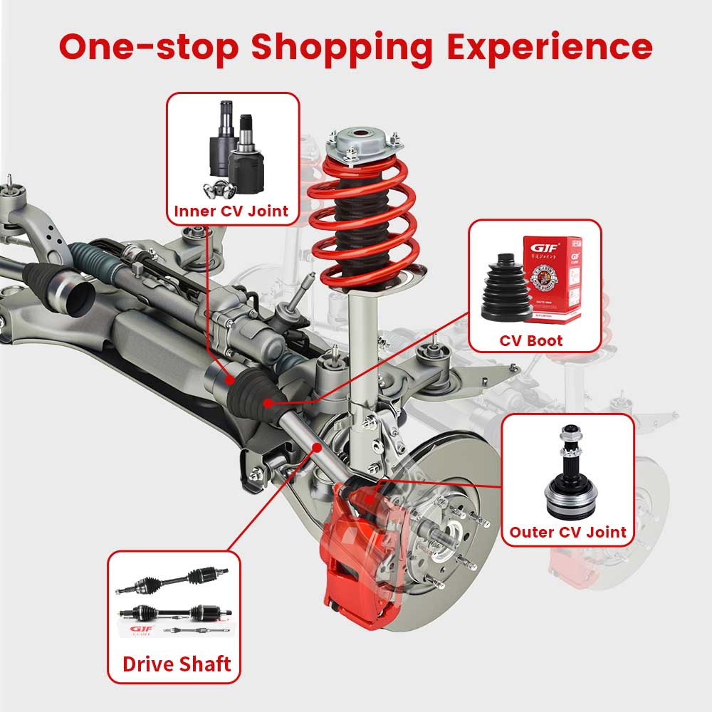 GJF Car Parts CV Joint Boot for 95% Vehicle Model Coverage